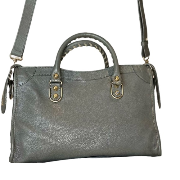 Balenciaga City Classic Metallic Edge Hardware Mini - Gray - Picture 3 of 16